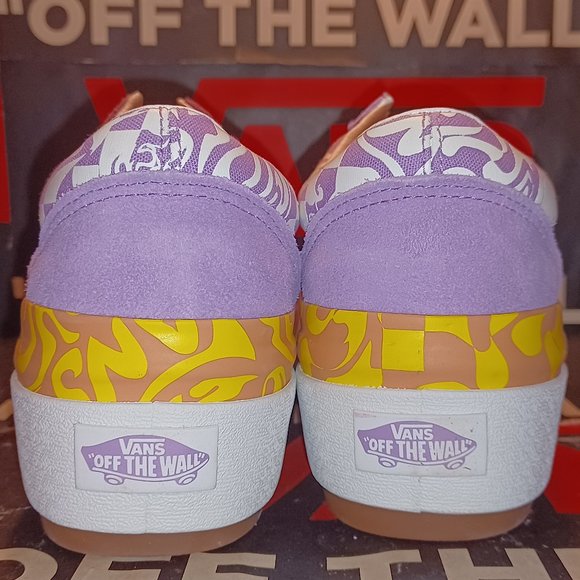 Vans Old Skool Men's 8/Women’s 9.5 stacked Wavy Daze Sheer Lilac VN0A4U15BD9 - Picture 9 of 12